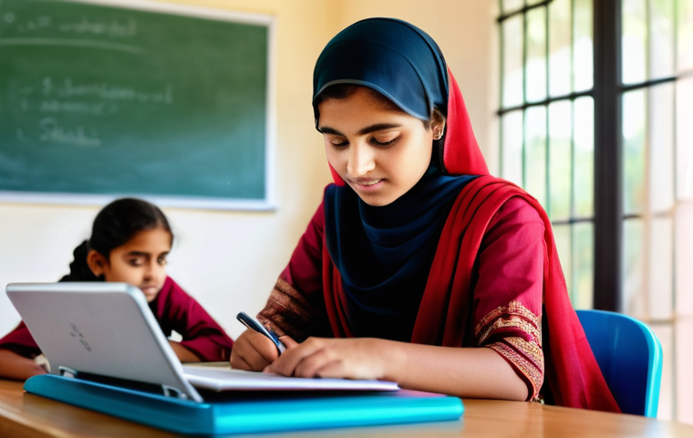 다양한 교육적 요구를 위한 파트너십 - **Prompt: Industry-Education Partnership in a Modern Tech Lab**
    "A diverse group of university s...